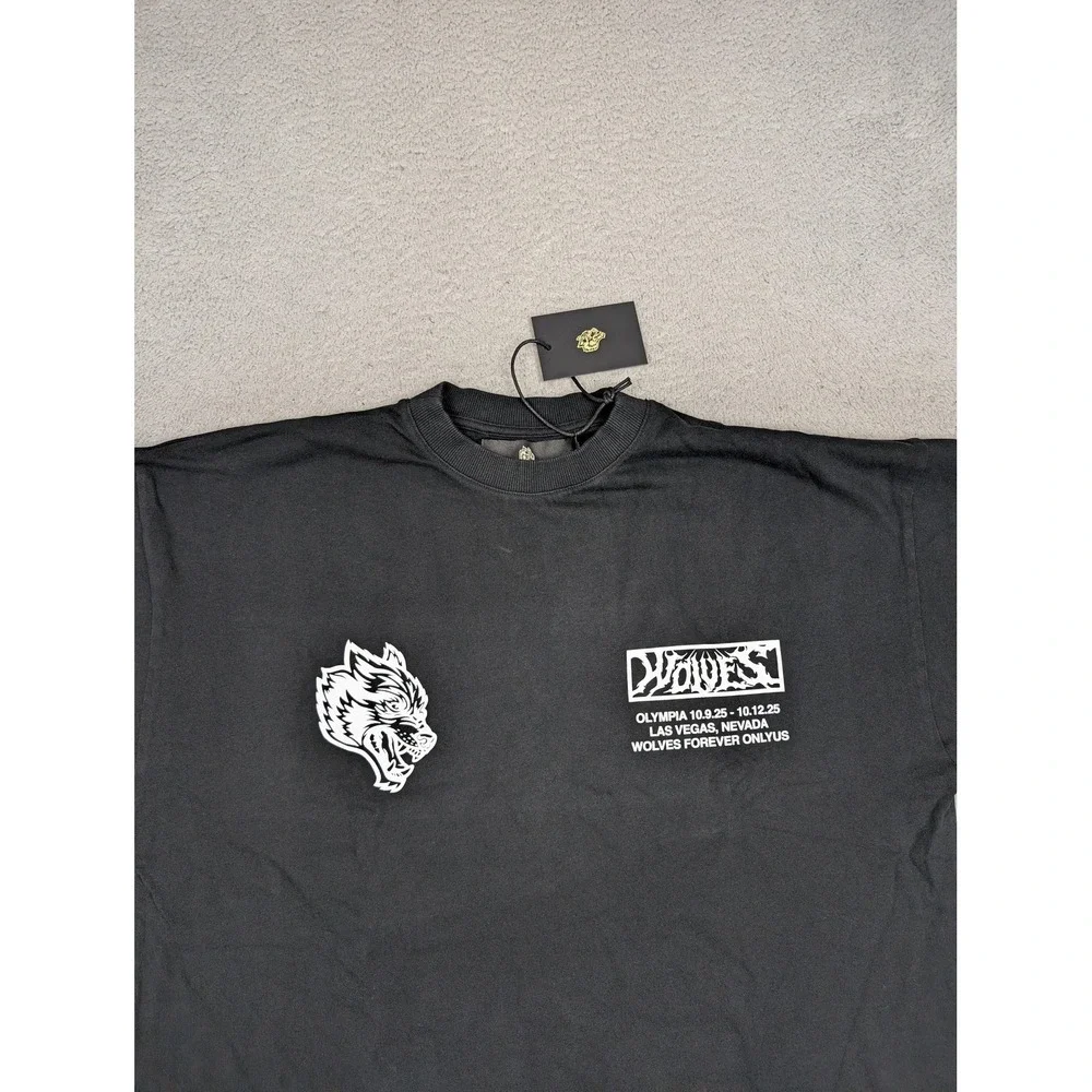 Darc Sport Shirt Mens Medium Black Wolves Olympia 2025 Limited Skull Graphic New - Picture 4 of 11